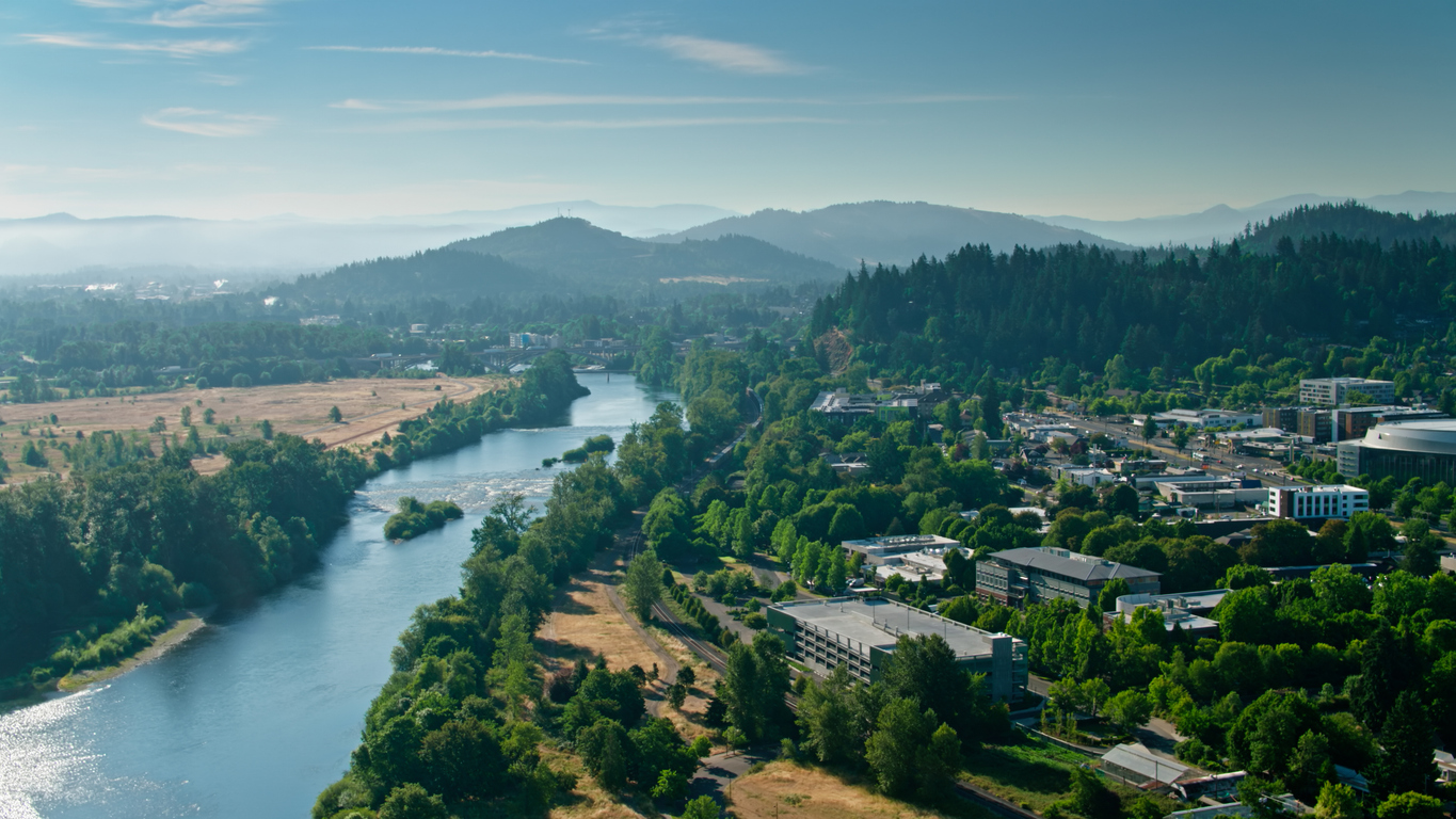 Panoramic Image of Eugene, OR